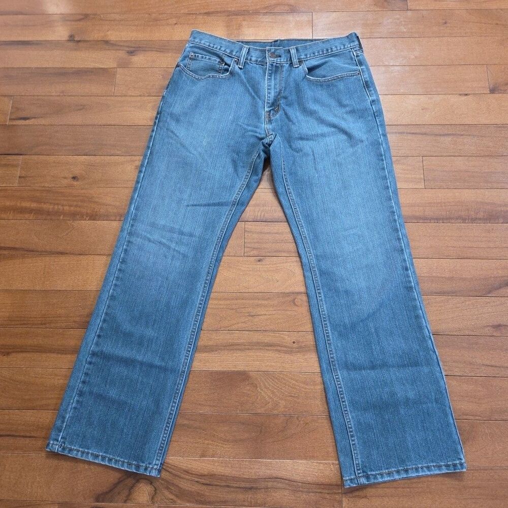 MENS LEVI STRAUSS CO 559 RELAXED FIT STRAIGHT LEG BLUE DENIM JEAN SZ 34 X 32